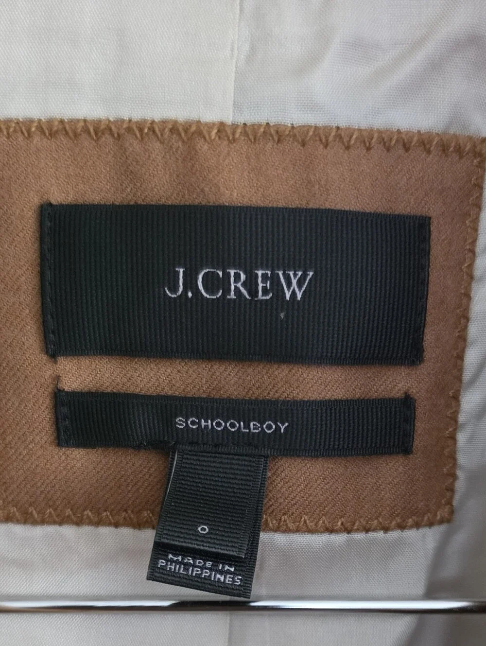 J. Crew Schoolboy Wool Camel Tailored Blazer in Warm Tan
